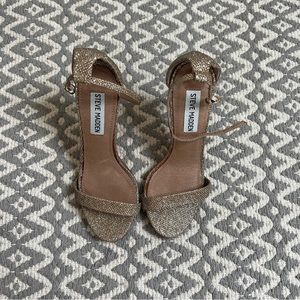 Gold Ankle Strap Heels